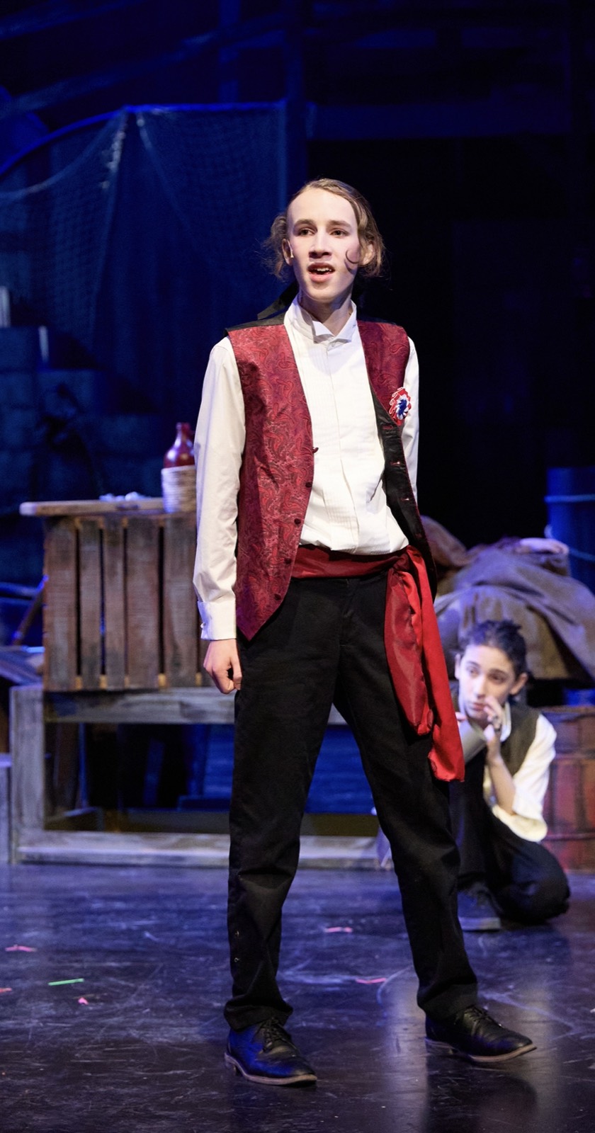 Elijah as Marius in Les Misérables